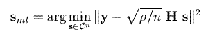 maximum-likelihood detection problem