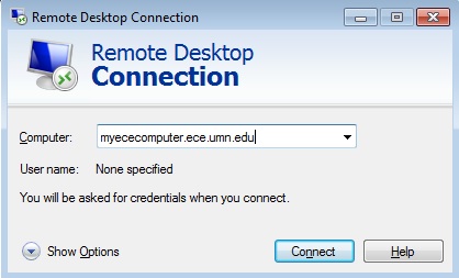 Remote Desktop Window