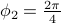 phi_2=frac{2pi}{4}