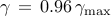 gamma , = , 0.96 ,gamma_{max}